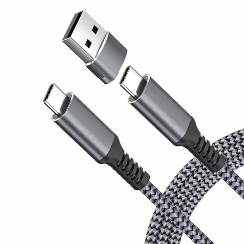 Elebase 10' 100W USB-C to USB-C Cable + USB 2.0 Adapter