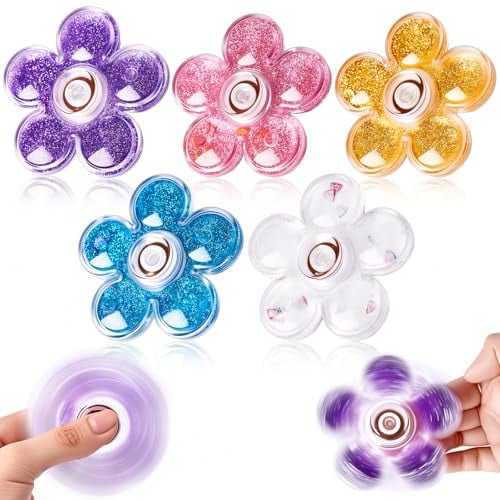 Glitter Fidget Spinners 5-Pack Deal