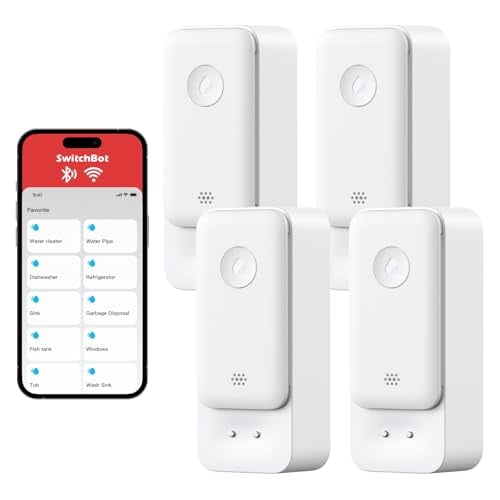 Water Leak Detector White 4-Pack
