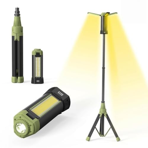 Minthouz 9000mAh Rechargeable LED Camping Lantern w/ Adjustable Tripod & Multi-Mode Light Deal