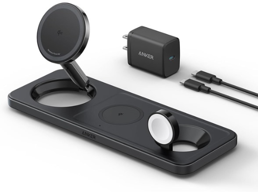 Anker MagSafe 3-in-1 Qi2 15W Wireless Desktop Charging Station Deal