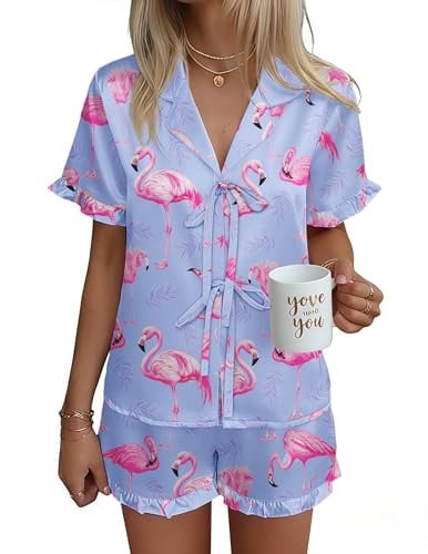 Ekouaer Satin Pajama