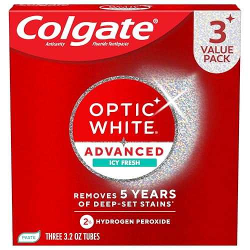 Colgate Optic White Advanced Whitening Toothpaste 3-Pack 3.2oz. Deal