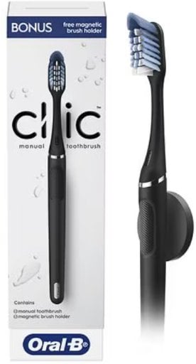 Oral-B Toothbrush with Replaceable Brush Head and Magnetic Holder Deal