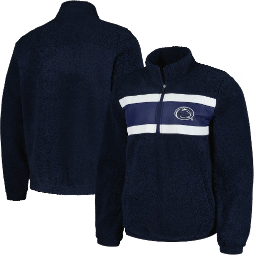 Penn State Nittany Lions G-III Sports by Carl Banks Pinch Runner Half-Zip Top