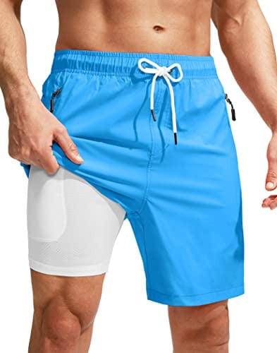 Viodia Men’s Swim Trunks with Compression Liner Deal
