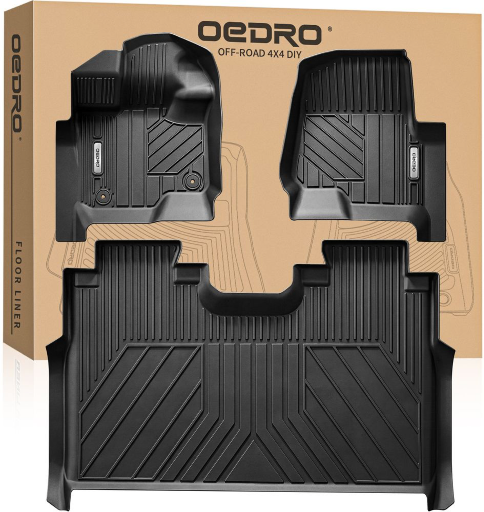 OEDRO All-Weather TPE Floor Mats for Ford F-150 SuperCrew Cab & F-150 Lightning  Deal