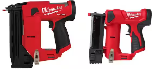 Milwaukee M12 FUEL 12-Volt 18-Gauge 1-1/2 in. Compact Brad Nailer w/ 23-Gauge Pin Nailer Deal