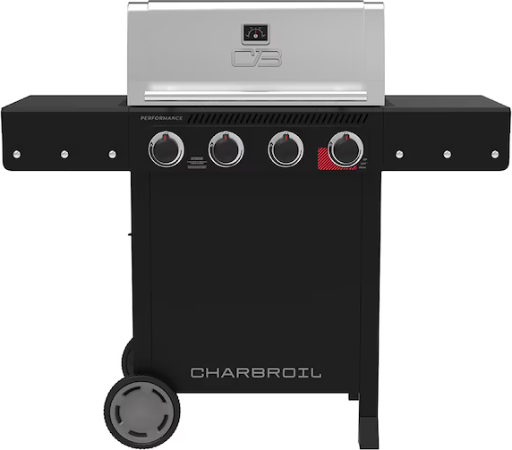 Charbroil Performance Series Black and Silver 4-Burner Liquid Propane Gas Grill