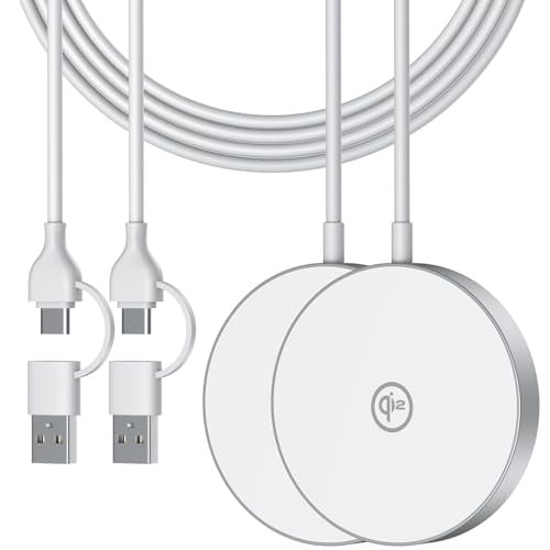 NewQ Magnetic Wireless Charging Pad 2-Pack