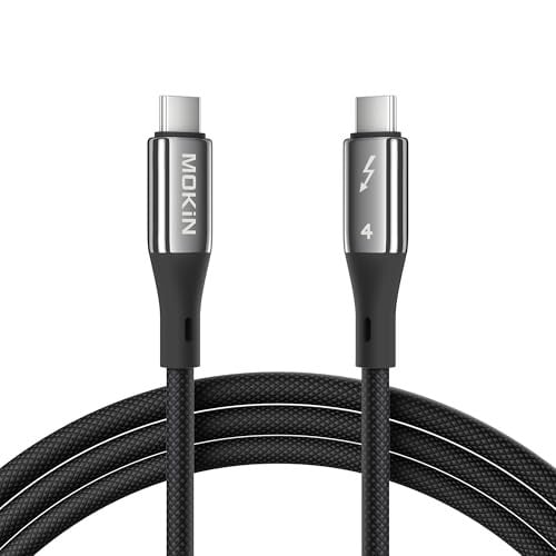 MOKiN Thunderbolt 4 Certified Cable 3.3 ft 240W 40Gbps Deal