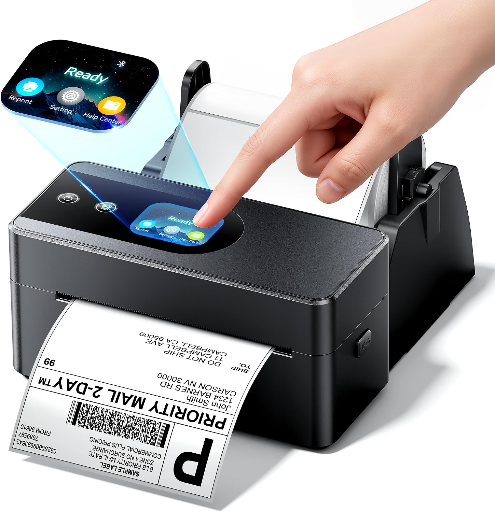 Phomemo PM64D Thermal Shipping Label Printer w/ Touchscreen, Bluetooth & USB