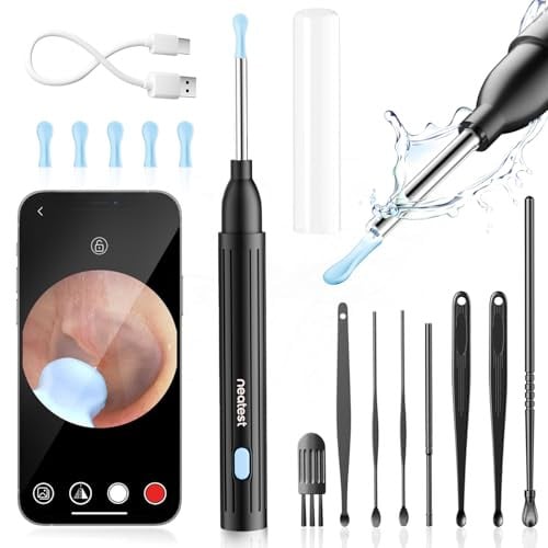 14-Pc 1296P HD Wireless Ear Wax Removal Tool Cleaning Kit w/ Camera Deal