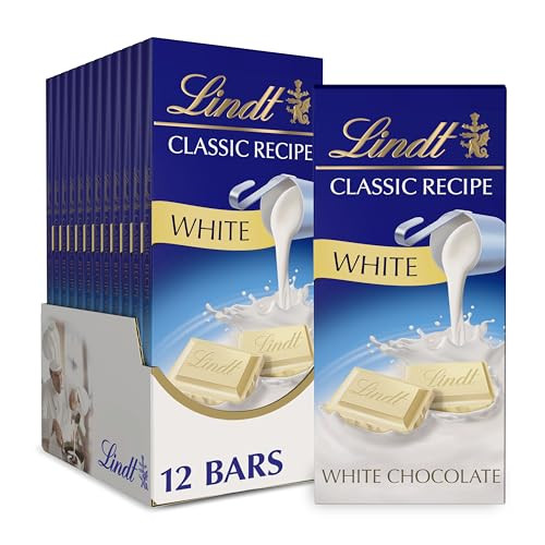 12-Pack 4.4-Oz Lindt CLASSIC RECIPE White Chocolate Bar