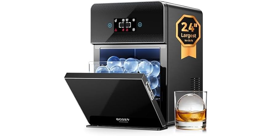 Ecozy 2.4in Clear Ice Ball Maker