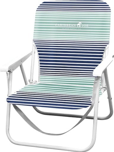 Caribbean Joe 1-Position Folding Beach Chair w/ Carry Strap Deal