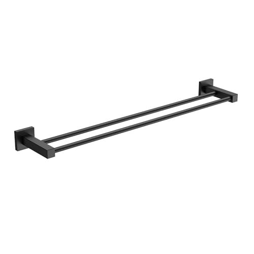 Forious Black Double Towel Bar 24" Deal