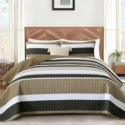 Djoymock 3 Piece Queen Quilt Set Deal