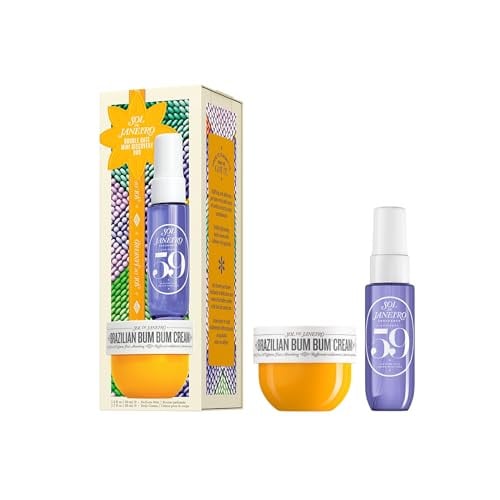 Sol de Janeiro Double Date Beauty Gift Set w/ 1.7-Ounce Brazilian Bum Bum Body Cream & 1-Ounce Cheirosa 59 Perfume Mist
