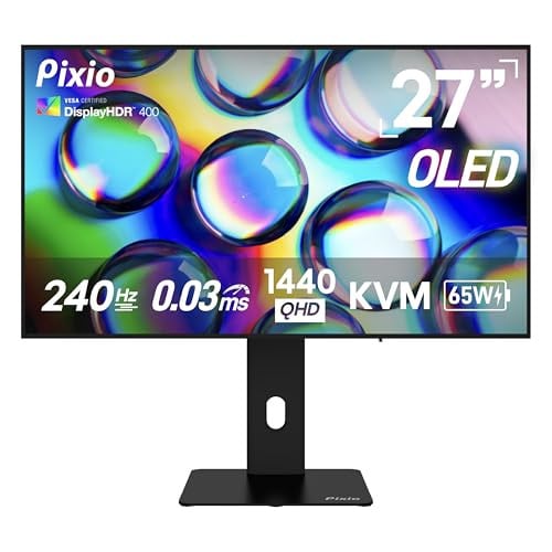 Pixio PX277 OLED MAX 27" 2560x1440 240Hz 0.03ms Gaming Monitor