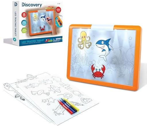 Discovery Kids' 26-Piece LED Tracing Tablet Set