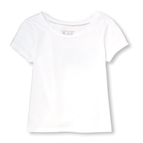 The Children's Place Girls' Basic Short Sleeve Layering Tee