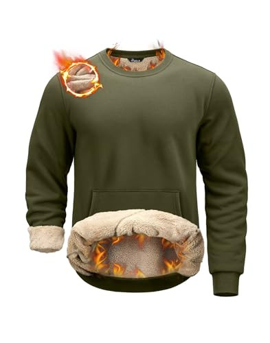 Pudolla Men's Sherpa Lined Sweatshirts