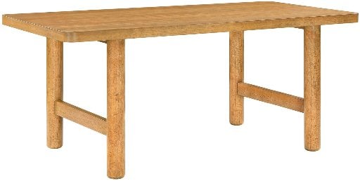 Better Homes & Gardens Adlin 70 in Rectangle Dining Table, Light Honey