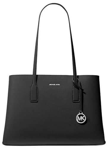 Michael Kors Ruthie Medium Tote Bag Silver-Tone Hardware/Black