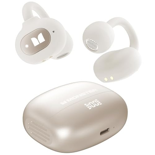 Monster Open Ear AC339 Earbuds with Bluetooth 6.0 and 40 Hours Playback
