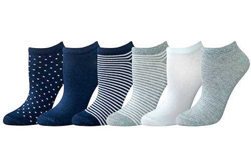 Amazon Essentials Women's Casual Low-Cut Socks 6-Pairs