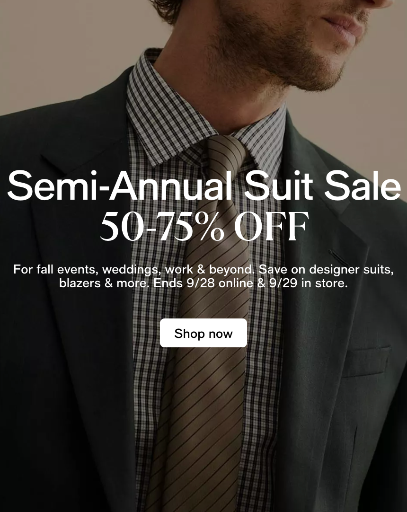 Semi-Annual Suit Sale: Nautica Men's Modern-Fit 2-Piece Suit