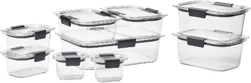 Rubbermaid Brilliance Food Storage Containers 18 Piece Set