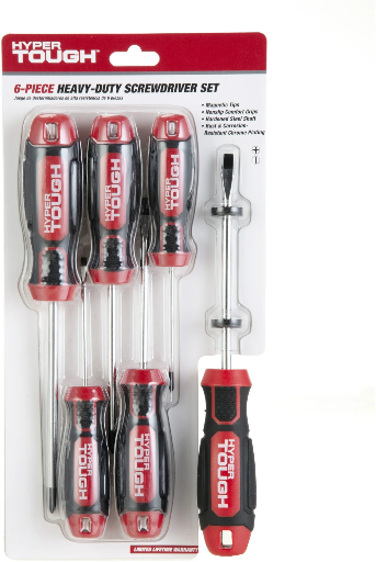 Hyper Tough 6 pc Screwdriver Set Deal