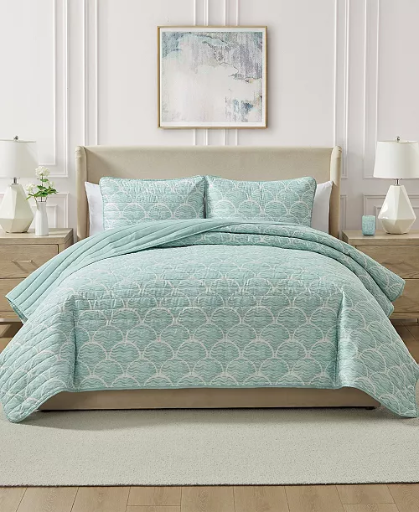 Seventh Studio Waves Coastal 3-Piece Quilt Set Deal