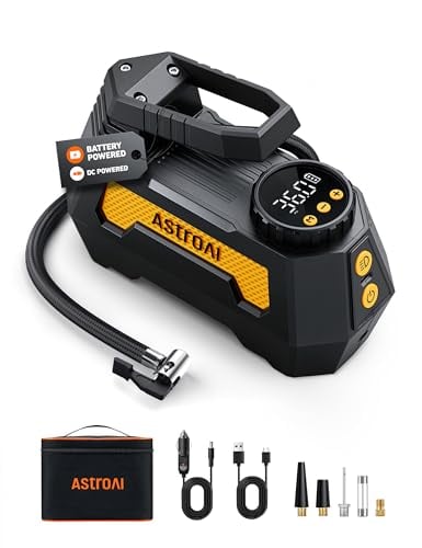 AstroAI H2 Pro Cordless Tire Inflator Portable Air Compressor 12VDC Battery Deal