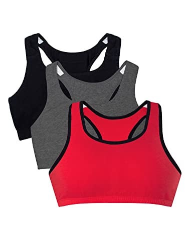 Fruit of the Loom Women's Cotton Tank Bra with Racerback 3-Pack Deal