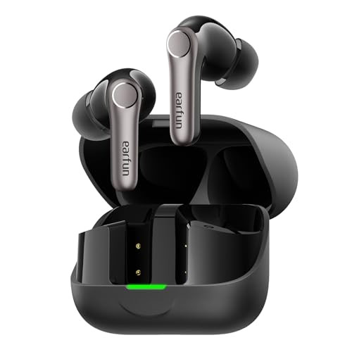 EarFun Air Pro 4+ Adaptive Noise Cancelling Wireless Earbuds with Snapdragon Sound and Dual Drivers