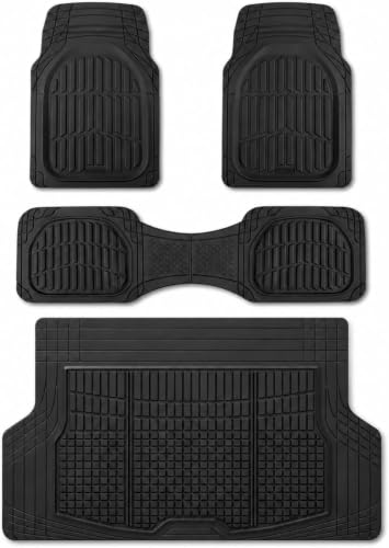 Motor Trend FlexTough LITE Rubber Car Mats Full Set with Cargo Liner Deal