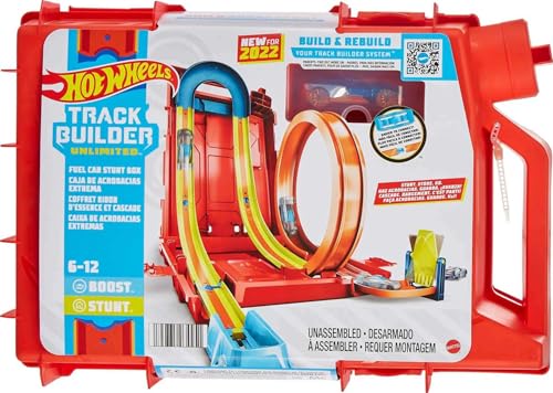 Hot Wheels Track Builder Unlimited Fuel Can Stunt Box Playset & Car Deal