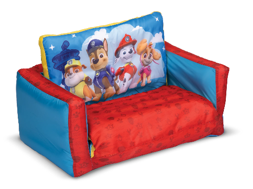 2-in-1 Paw Patrol Inflatable Kids Flip Open Sofa Bed