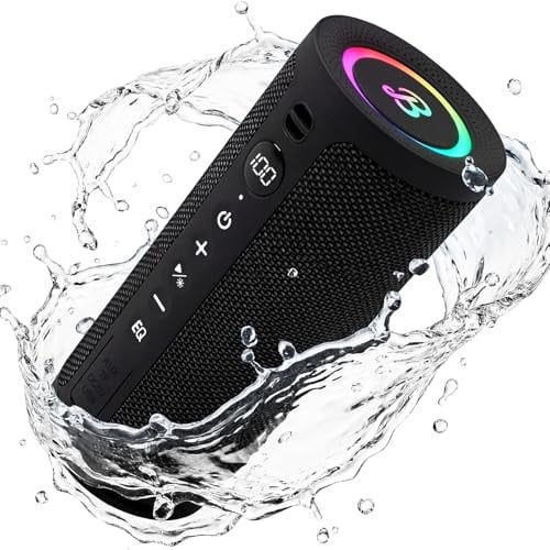 BassBloom Roar 3 20W IPX6 Waterproof Portable Bluetooth 5.4 Speaker (Black) Deal