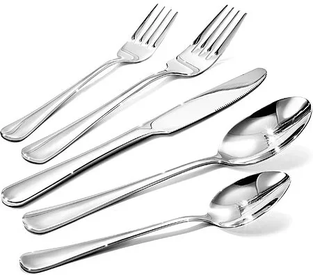 HIKAA 40-Piece 18/10 Stainless Steel Flatware Set for 8 Deal