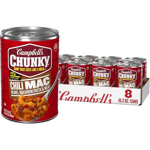 8-Pack 16.3oz Campbell's Chunky Soup (Chili Mac) Deal
