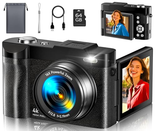 4K Digital Camera for Photography- 50MP Autofocus