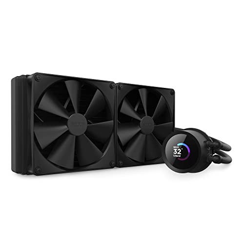 NZXT Kraken 280mm 2x F140P CPU Liquid Cooling Fans (Black)