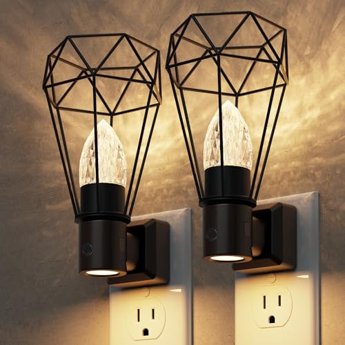 L LOHAS LED Dimmable Plug-In Night Lights w/ Light Sensor 2-Pack