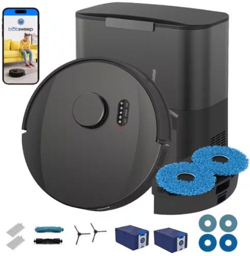 UltraVision Pet Combo Robot Vacuum with 25K Pa Suction and 1.5 Gal Dock Deal