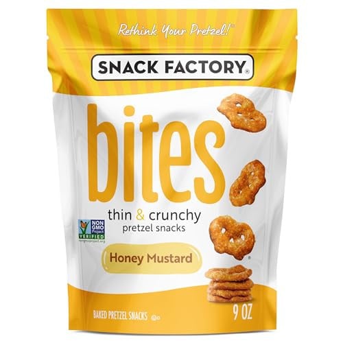 Snack Factory Bites Pretzel Snacks Honey Mustard 9-Oz Deal