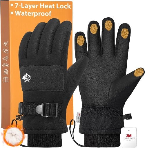 Pixel Panda 3M Thinsulate Waterproof Winter Gloves Deal
